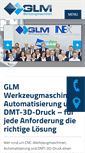 Mobile Screenshot of glm-werkzeugmaschinen.com