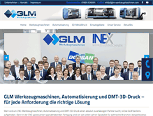 Tablet Screenshot of glm-werkzeugmaschinen.com